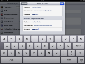 Email auf iPad einrichten 6
