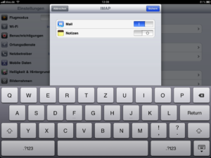 Email auf iPad einrichten 8