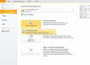 Outlook 2010 einrichten