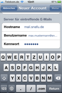 Mail auf dem iPhone einrichten 5