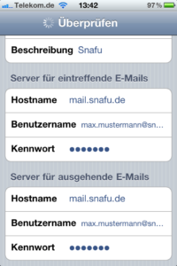 Mail auf dem iPhone einrichten 7