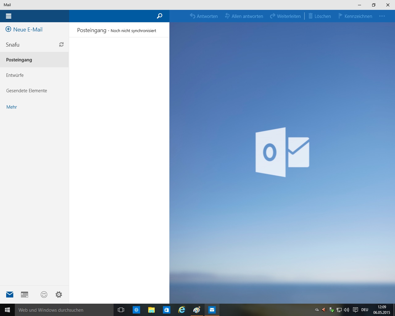 Windows 10 Mail - snafu