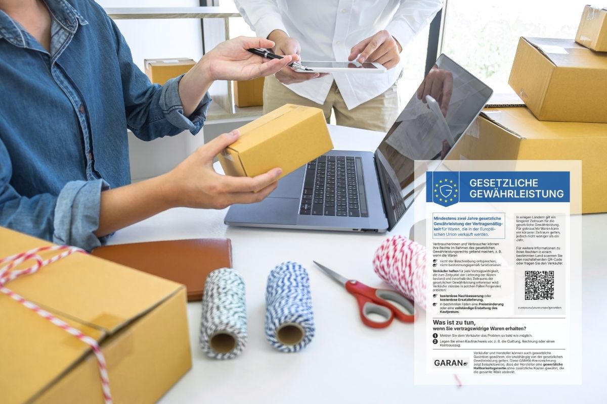 Gewährleistungs-Label für Onlinehandel